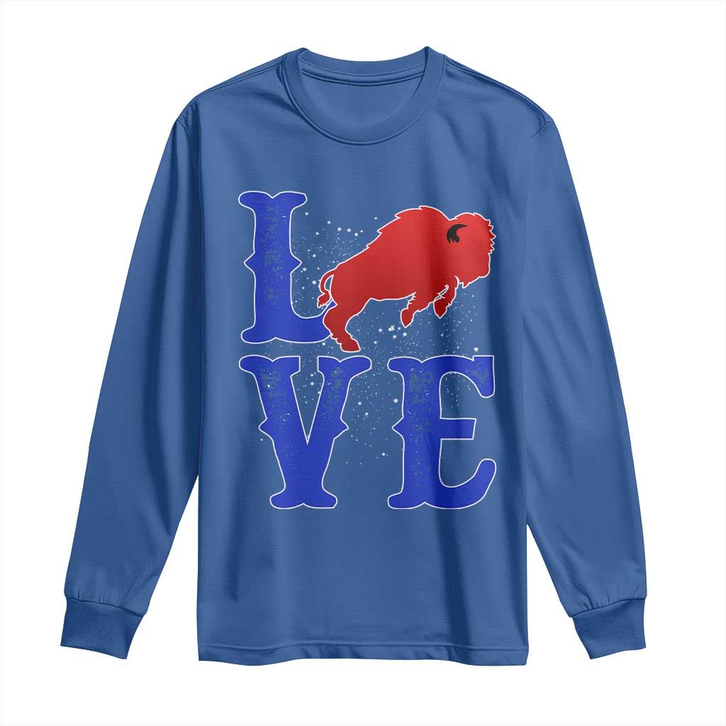 Let's Go BFB Long Sleeve Shirt WNY Pride Mafia Gift Wild American Bison Lovers TS10 Royal Blue Print Your Wear
