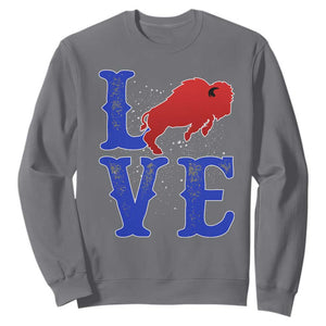 Let's Go BFB Sweatshirt WNY Pride Mafia Gift Wild American Bison Lovers TS10 Charcoal Print Your Wear