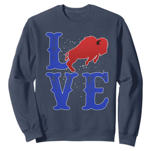 Let's Go BFB Sweatshirt WNY Pride Mafia Gift Wild American Bison Lovers TS10 Navy Print Your Wear