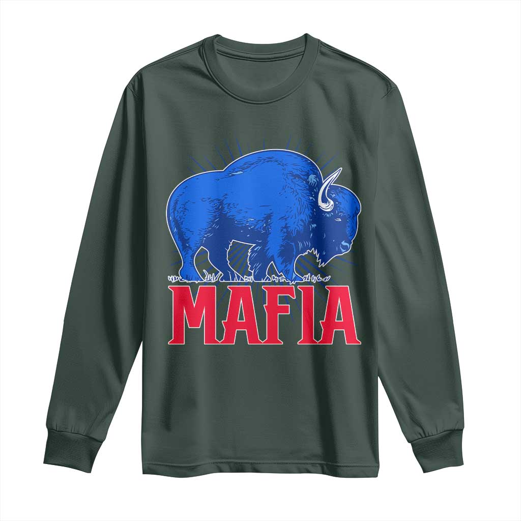 Let's Go BFB Long Sleeve Shirt Funny Mafia Gift WNY Pride TS10 Dark Forest Green Print Your Wear