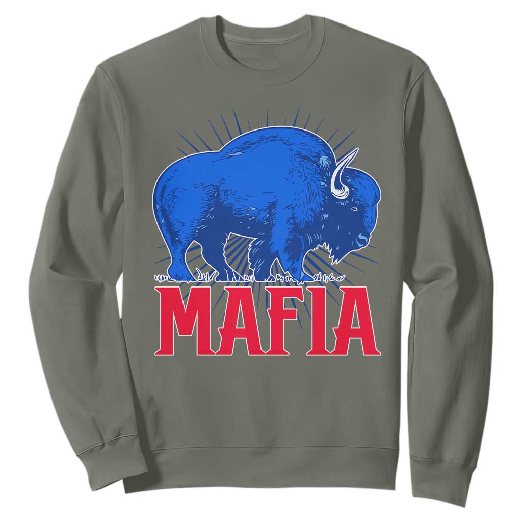 Let's Go BFB Sweatshirt Funny Mafia Gift WNY Pride TS10 Military Green Print Your Wear