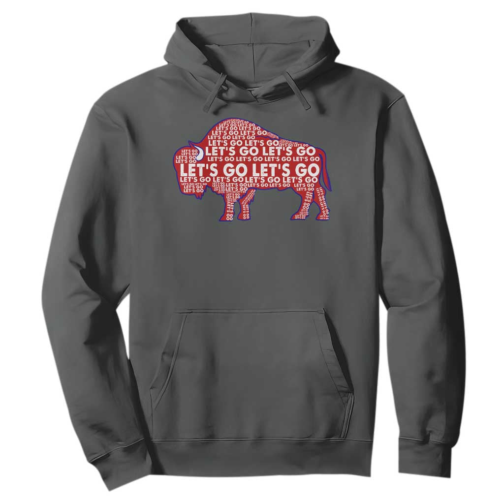 Let's Go BFB Hoodie WNY Pride Fan Apparel TS10 Dark Heather Print Your Wear