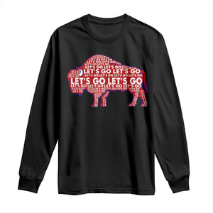 Let's Go BFB Long Sleeve Shirt WNY Pride Fan Apparel TS10 Black Print Your Wear