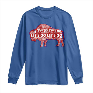 Let's Go Buffalo Long Sleeve Shirt WNY Pride Fan Apparel TS10 Royal Blue Print Your Wear