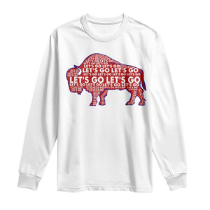 Let's Go Buffalo Long Sleeve Shirt WNY Pride Fan Apparel TS10 White Print Your Wear