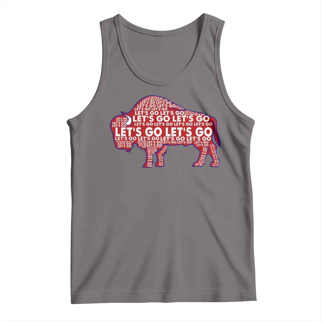 Let's Go BFB Tank Top WNY Pride Fan Apparel TS10 Deep Heather Print Your Wear