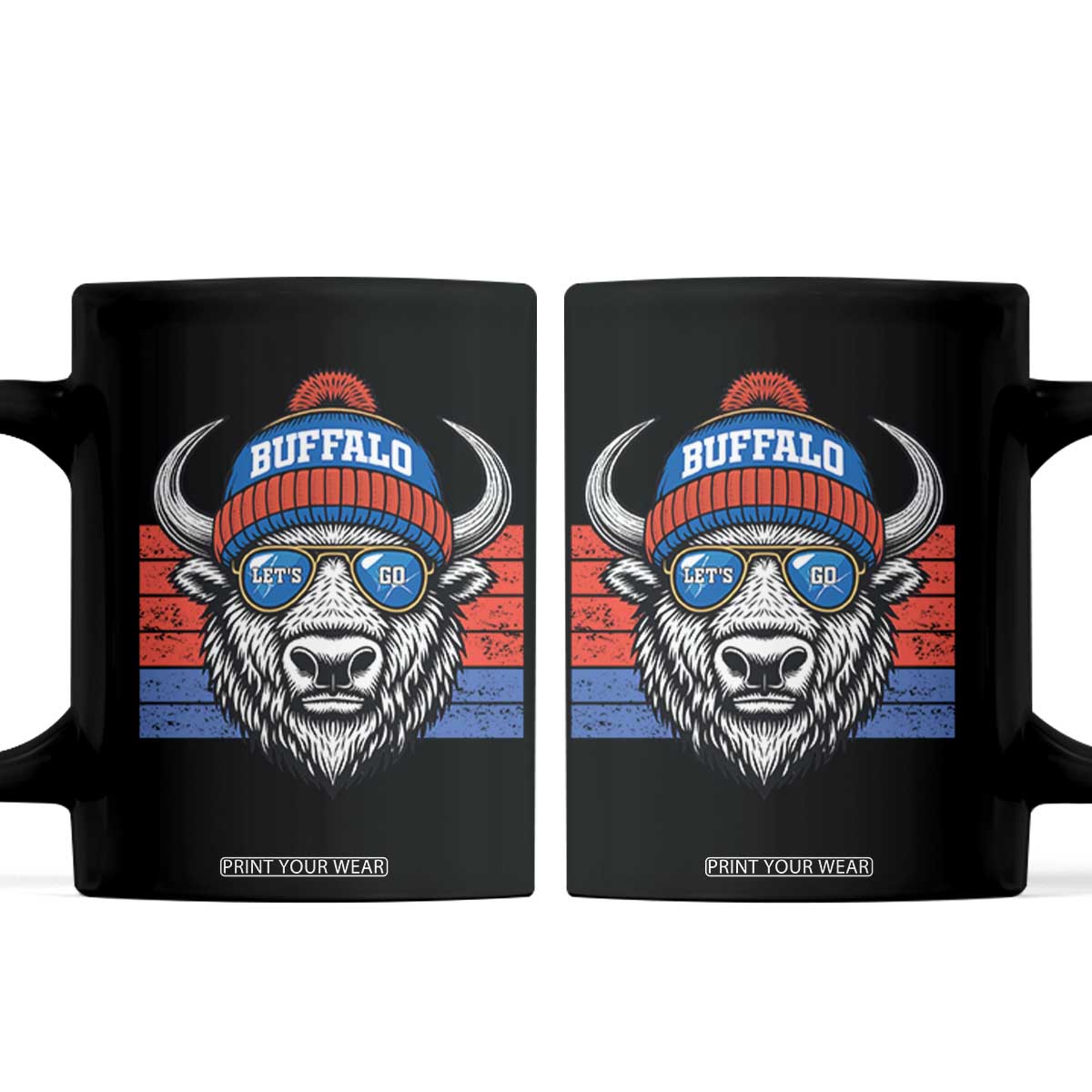 BFB Football Coffee Mug Vintage 90s Sports Fan Game Day TS10 Black Print Your Wear