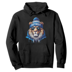 Lion Lovers Hoodie Wearing Glasses Sunday Detroit Fan Apparel TS10 Black Print Your Wear