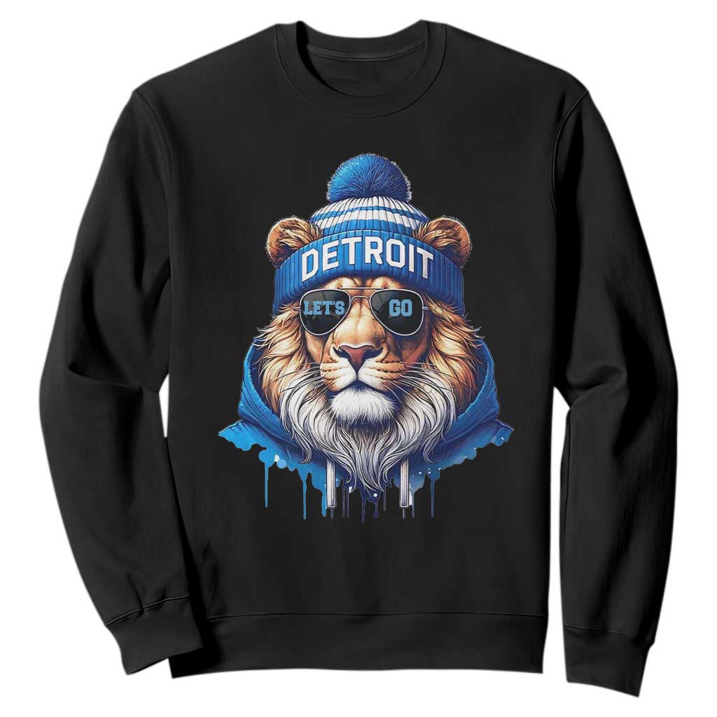 LF Game Day Sweatshirt Wearing Glasses Sunday Football Fan Apparel TS10 Black Print Your Wear