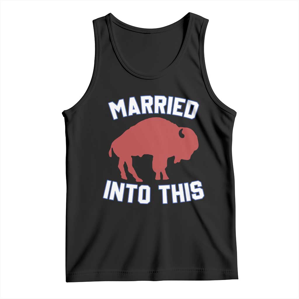 Married Into This BFB Tank Top Vintage Sport Mafia Wife Wedding Gifts TS10 Black Print Your Wear