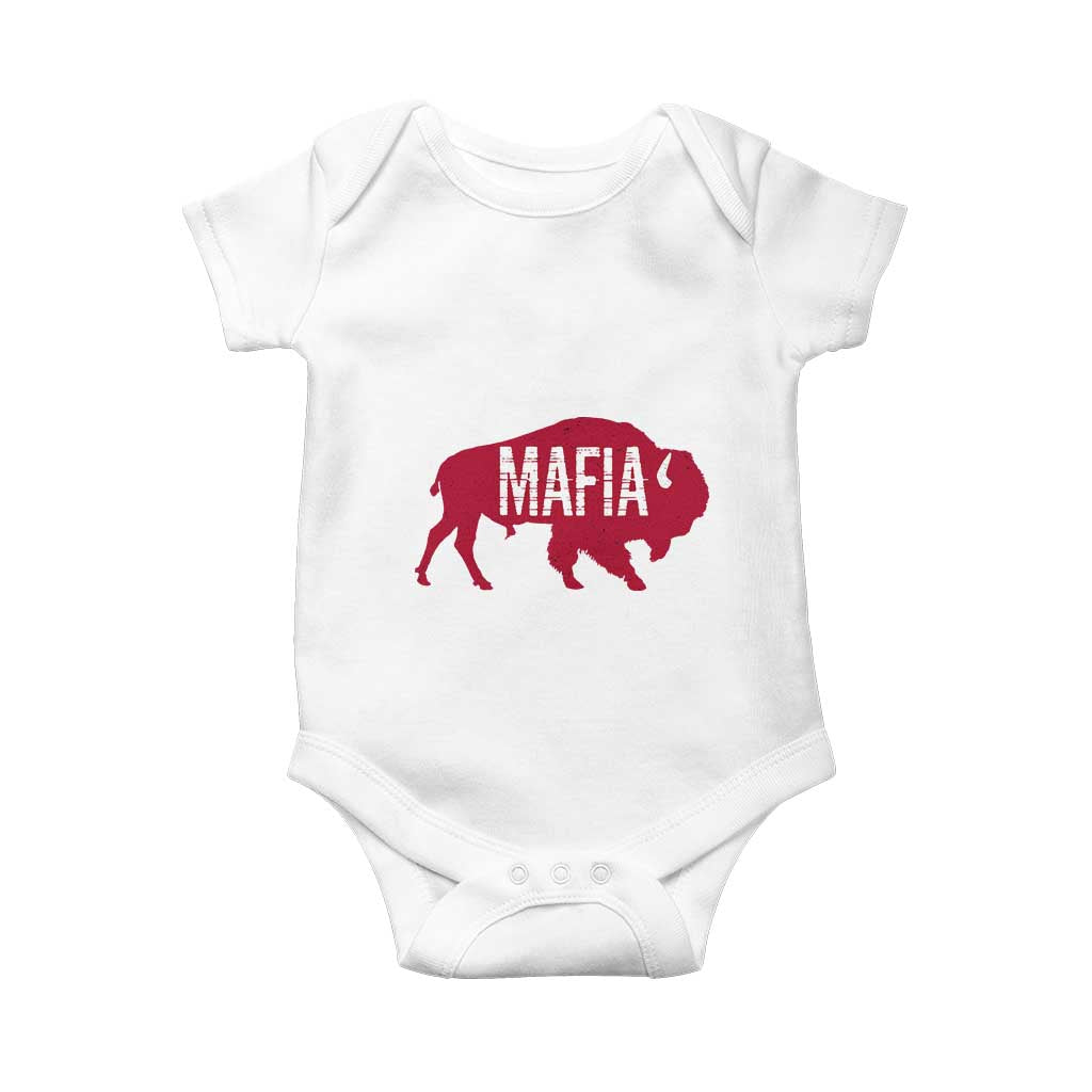 Let's Go BF Baby Onesie Funny Mafia WNY Pride Red BFB Sports Fan TS10 White Print Your Wear