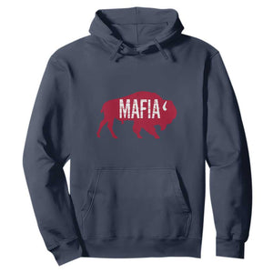 Let's Go Buffalo Hoodie Funny Mafia WNY Pride Red Buffalo TS10 Navy Print Your Wear