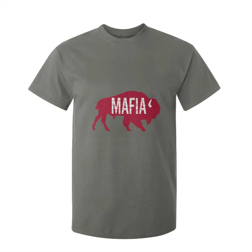 Let's Go BF T Shirt For Kid Funny Mafia WNY Pride Red BFB Sports Fan TS10 Military Green Print Your Wear