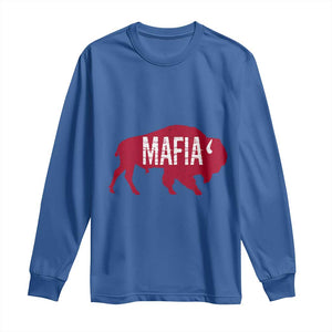 Let's Go Buffalo Long Sleeve Shirt Funny Mafia WNY Pride Red Buffalo TS10 Royal Blue Print Your Wear