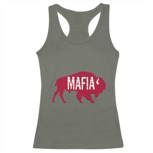 Let's Go BF Racerback Tank Top Funny Mafia WNY Pride Red BFB Sports Fan TS10 Military Green Print Your Wear