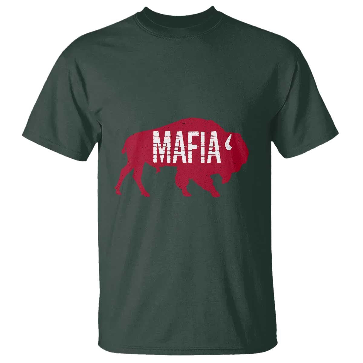 Let's Go BF T Shirt Funny Mafia WNY Pride Red BFB Sports Fan TS10 Dark Forest Green Print Your Wear