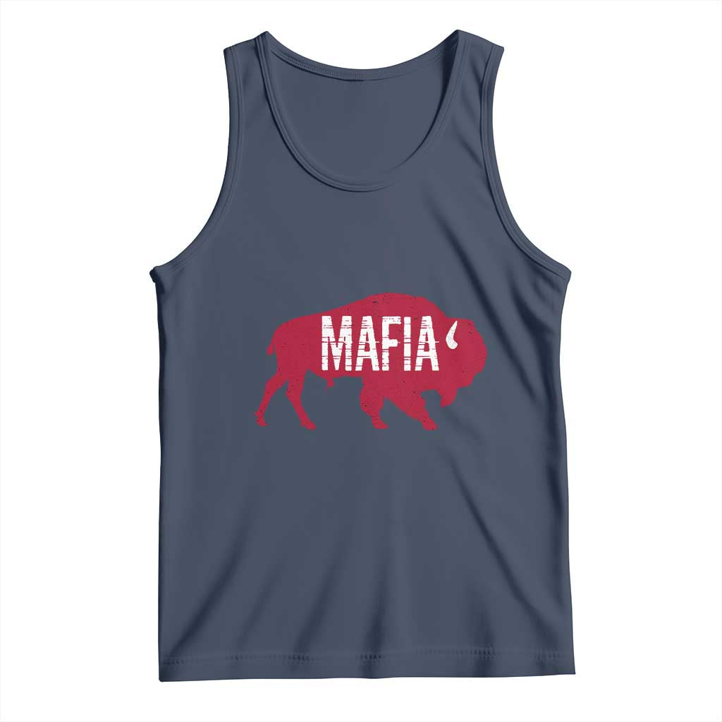 Let's Go BF Tank Top Funny Mafia WNY Pride Red BFB Sports Fan TS10 Navy Print Your Wear