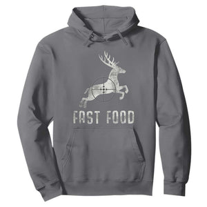 Deer Hunting Season Hoodie Funny Fast Food TS10 Charcoal Print Your Wear