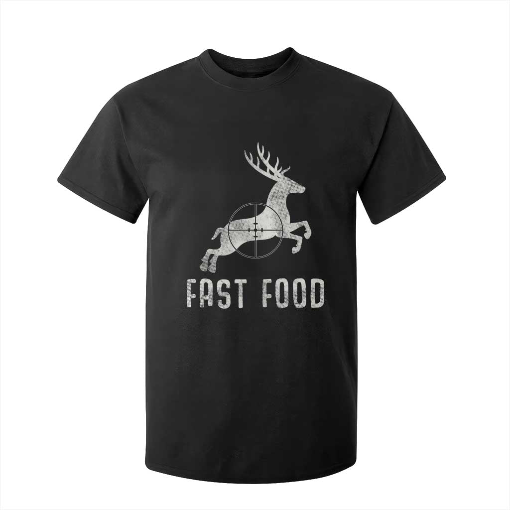 Deer Hunting Season T Shirt For Kid Funny Fast Food TS10 Black Print Your Wear