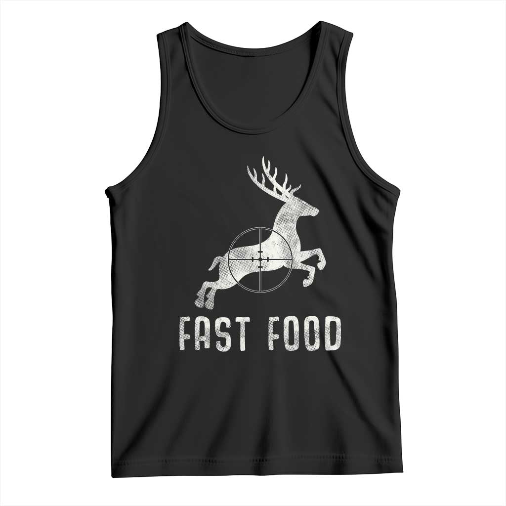 Deer Hunting Season Tank Top Funny Fast Food TS10 Black Print Your Wear