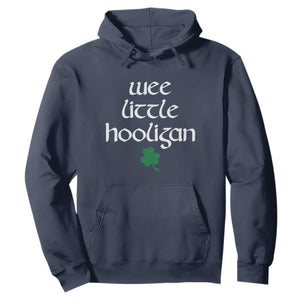 St Patricks Kids Wee Little Hooligan Hoodie TS10 Navy Print Your Wear