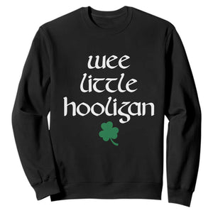 St Patricks Kids Wee Little Hooligan Sweatshirt TS10 Black Print Your Wear