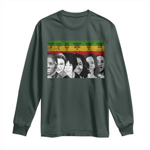 Black Pride Long Sleeve Shirt Harriet Led Rosa Could Sit Ruby Could Walk Michelle Could Inspire Kamala Could Run Ketanji Could Rule TS10 Dark Forest Green Print Your Wear