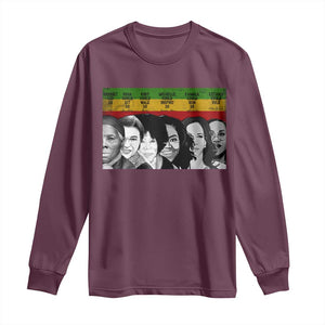 Black Pride Long Sleeve Shirt Harriet Led Rosa Could Sit Ruby Could Walk Michelle Could Inspire Kamala Could Run Ketanji Could Rule TS10 Maroon Print Your Wear