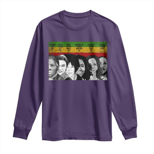 Black Pride Long Sleeve Shirt Harriet Led Rosa Could Sit Ruby Could Walk Michelle Could Inspire Kamala Could Run Ketanji Could Rule TS10 Purple Print Your Wear