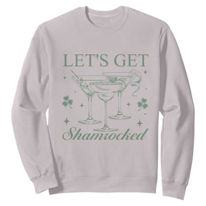 Lets Get Shamrocked St Patricks Day Sweatshirt TS10 Ice Gray Print Your Wear