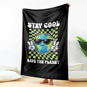 Groovy Earth Day Save The Planet Throw Blanket TS10 Print Your Wear