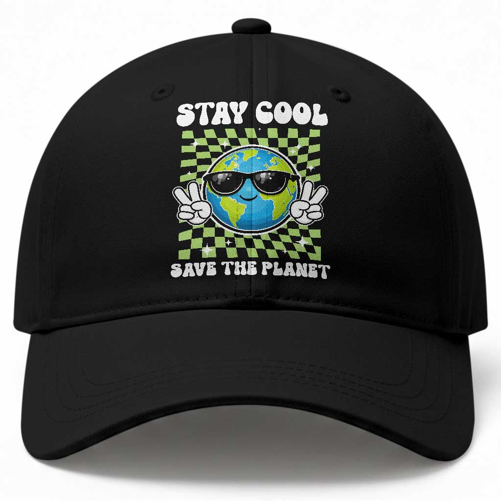 Groovy Earth Day Save The Planet Baseball Cap TS10 Print Your Wear