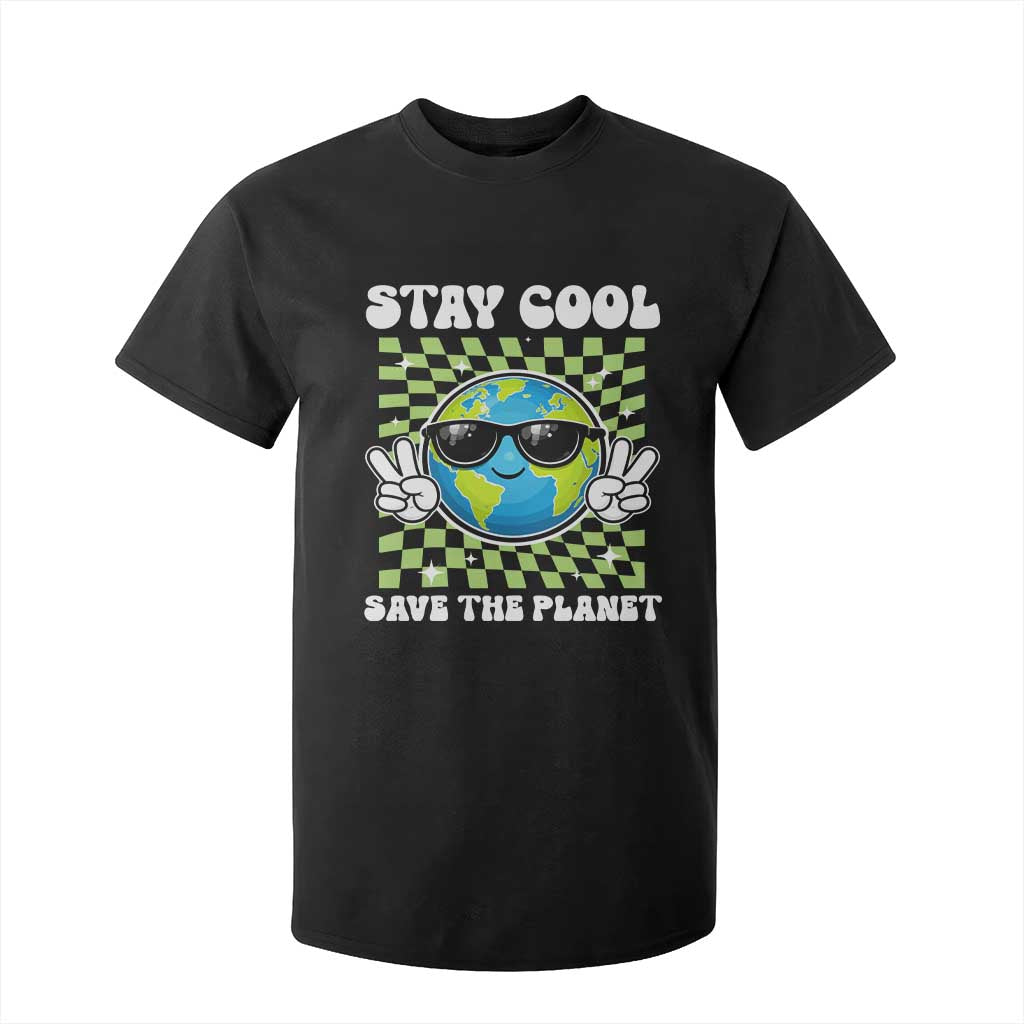 Groovy Earth Day Save The Planet T Shirt For Kid TS10 Black Print Your Wear