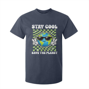 Groovy Earth Day Save The Planet T Shirt For Kid TS10 Navy Print Your Wear