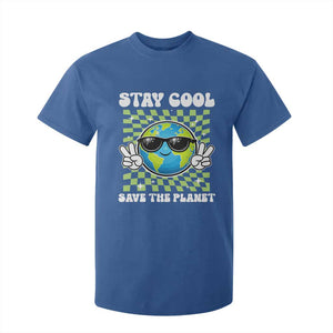 Groovy Earth Day Save The Planet T Shirt For Kid TS10 Royal Blue Print Your Wear