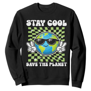 Groovy Earth Day Save The Planet Sweatshirt TS10 Black Print Your Wear