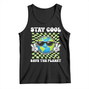 Groovy Earth Day Save The Planet Tank Top TS10 Black Print Your Wear