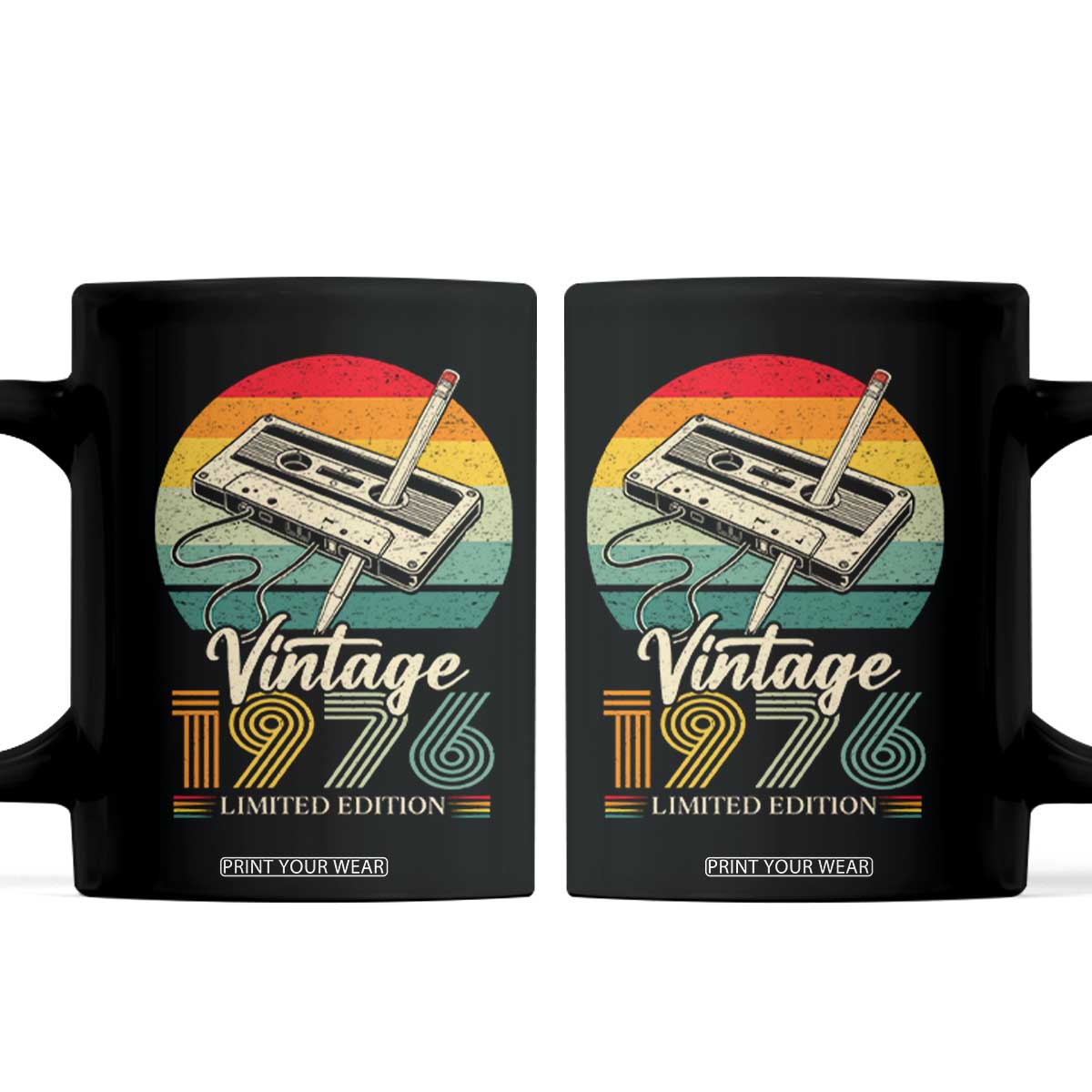 Vintage 1976 Coffee Mug 50th Birthday Turning 50 Year Old Gifts TS10 Black Print Your Wear