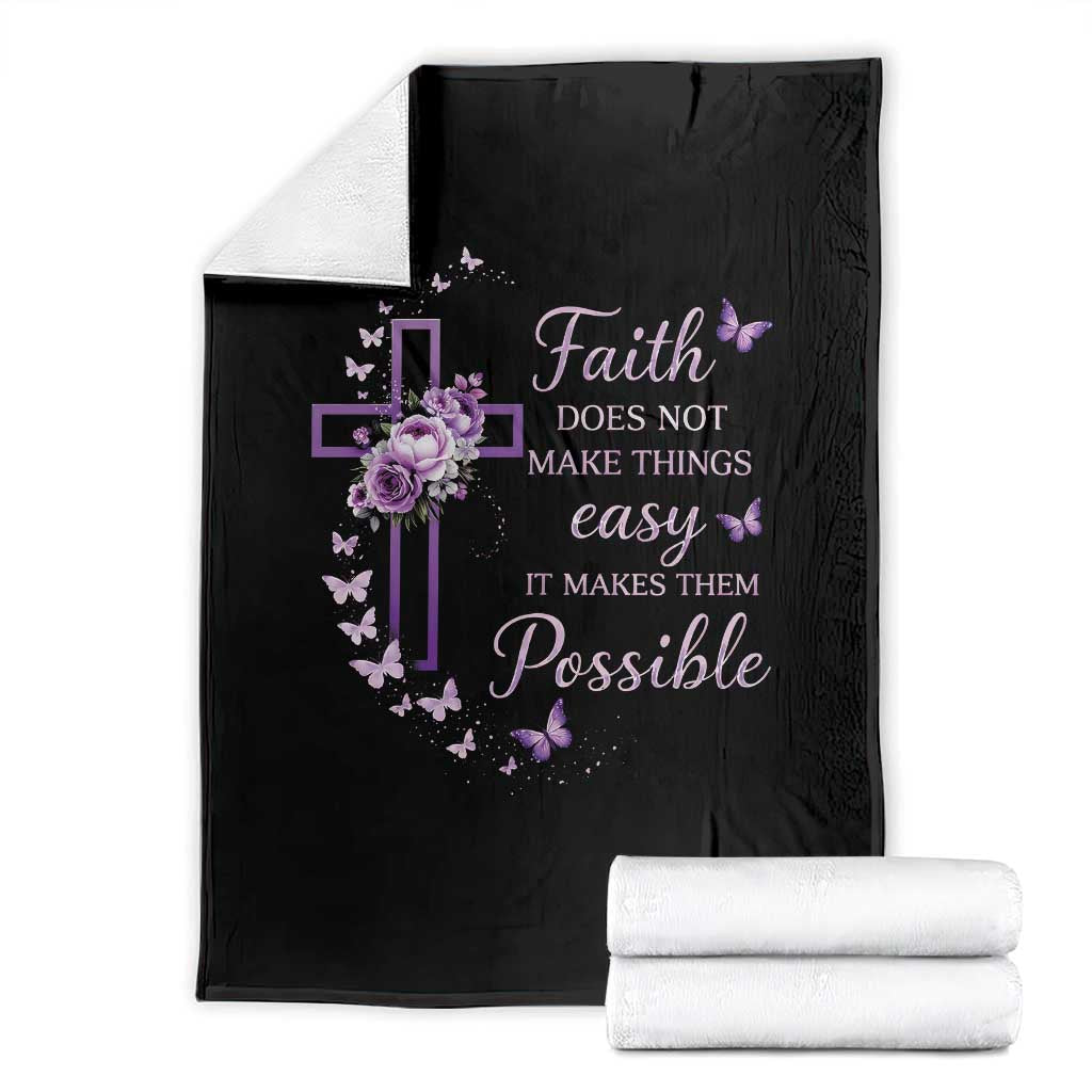 Christian Jesus Throw Blanket Vintage Bible Verse Printed Faith Blessed Inspirational Girl TS10 Black Print Your Wear