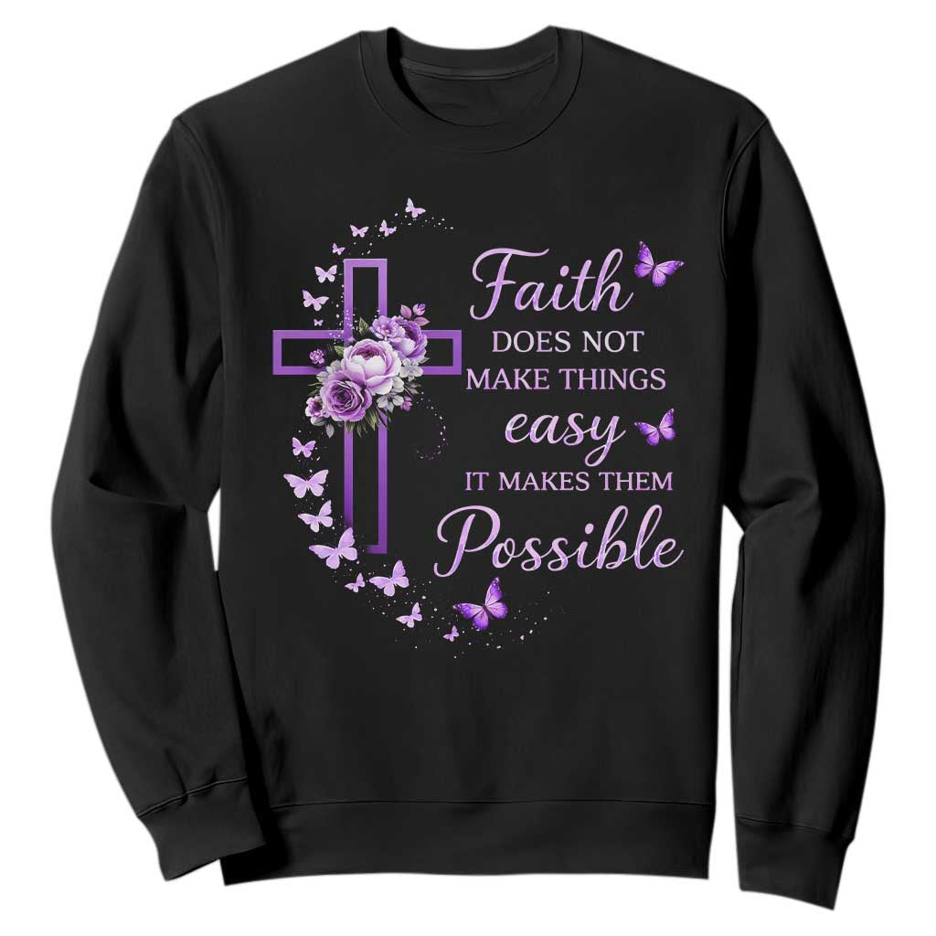Christian Jesus Sweatshirt Vintage Bible Verse Printed Faith Blessed Inspirational Girl TS10 Black Print Your Wear