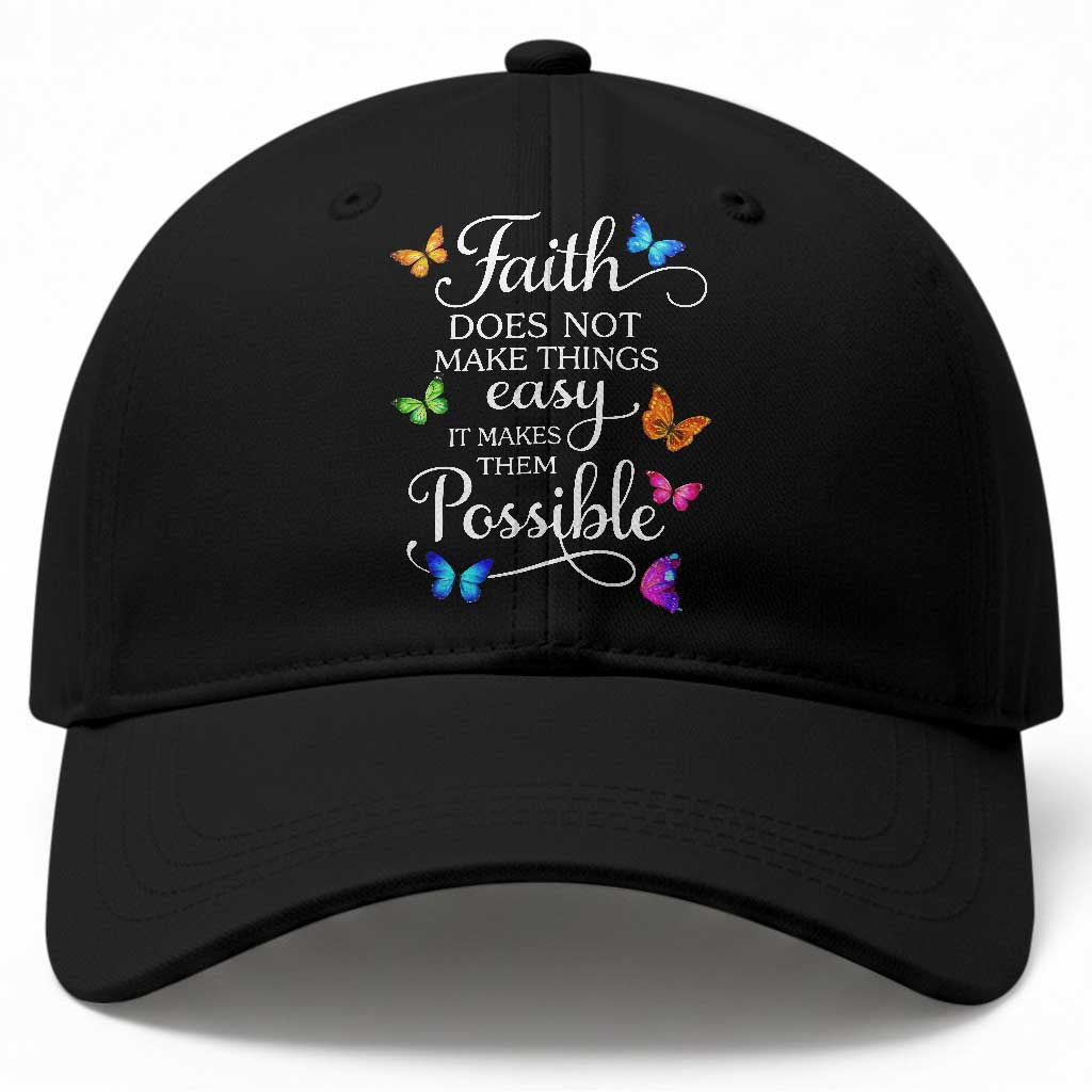 Christian Jesus Baseball Cap Butterfly Art Bible Verse Printed Faith Blessed Inspirational Girl TS10 Print Your Wear