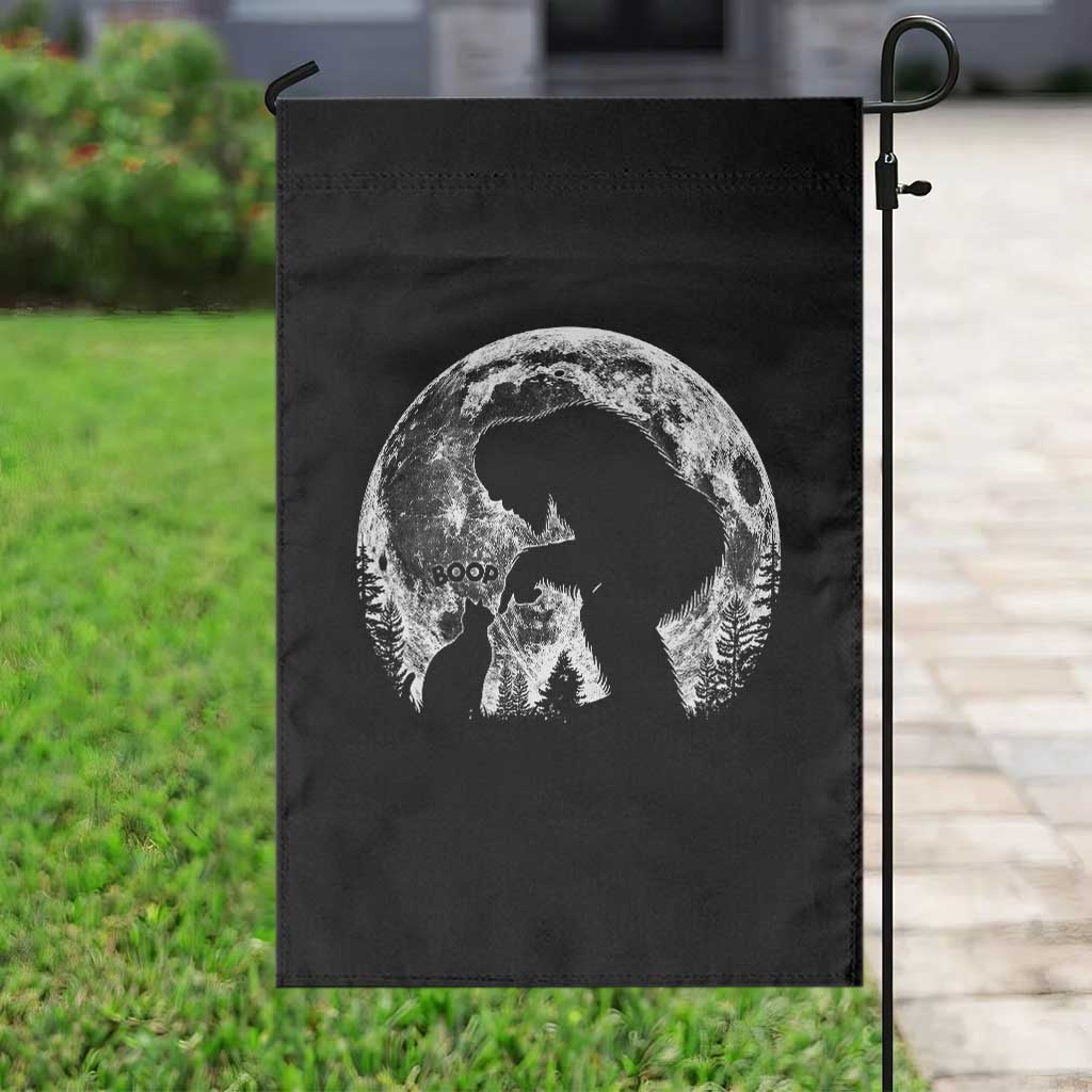 Fun Hand Boop Nose Bigfoot Cat Garden Flag Sasquatch Full Moon TS10 Print Your Wear