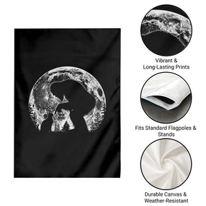 Fun Hand Boop Nose Bigfoot Cat Garden Flag Sasquatch Full Moon TS10 Print Your Wear