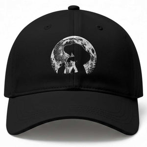 Fun Hand Boop Nose Bigfoot Cat Baseball Cap Sasquatch Full Moon TS10 Print Your Wear