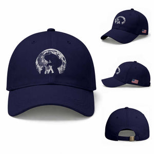Fun Hand Boop Nose Bigfoot Cat Baseball Cap Sasquatch Full Moon TS10 Baseball Cap Universal Fit Dark Blue Print Your Wear