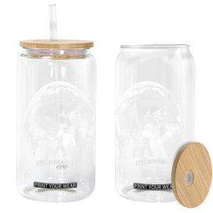 Fun Hand Boop Nose Bigfoot Cat Glass Can Sasquatch Full Moon TS10 Print Your Wear