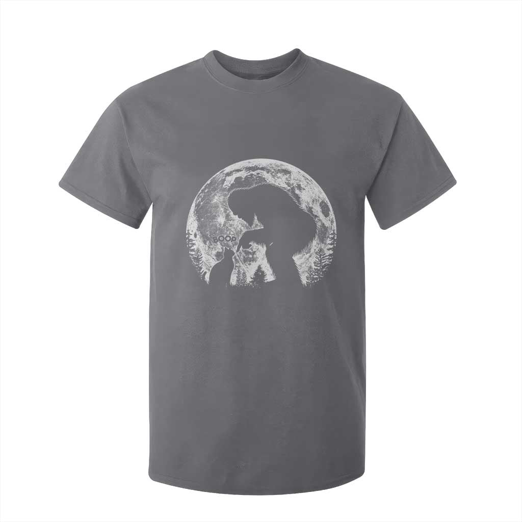 Fun Hand Boop Nose Bigfoot Cat T Shirt For Kid Sasquatch Full Moon TS10 Charcoal Print Your Wear