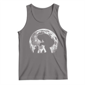 Fun Hand Boop Nose Bigfoot Cat Tank Top Sasquatch Full Moon TS10 Deep Heather Print Your Wear