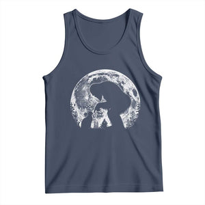 Fun Hand Boop Nose Bigfoot Cat Tank Top Sasquatch Full Moon TS10 Navy Print Your Wear