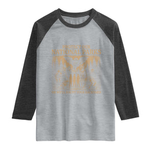 Funny Mothman Protect Our National Parks Raglan Shirt Ghost Wendigo Skull Cryptid Weirdcore Folk Horror TS10 Heather Gray Heather Charcoal Print Your Wear